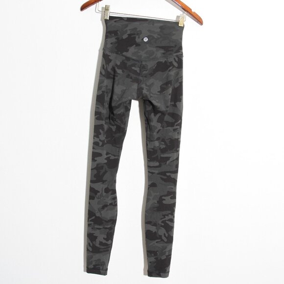Lululemon Align Pant Legging *Full Length 28" Incognito Camo Multi Gator Green 2 - Picture 14 of 16